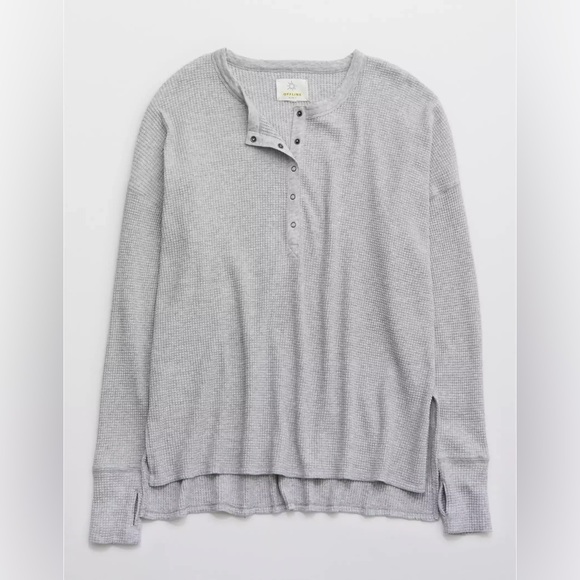 Offline Aerie Waffle Henley Long Sleeve - Picture 2 of 7